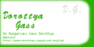 dorottya gass business card